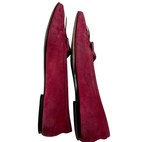 J. Crew Womens Pink Suede Loafers Size 7.5 Leather Upper & Lining Made In Italy - Picture 8 of 8